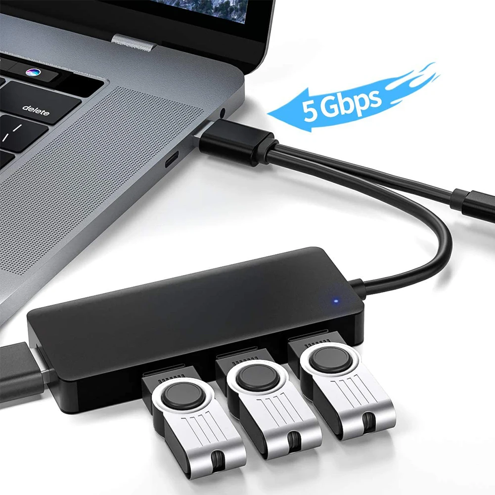 4 портовый концентратор usb c тип