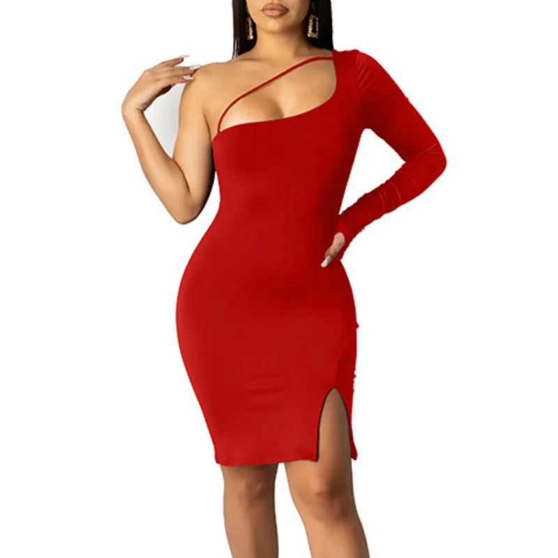 Женские вечерние платья на каждый день однотонное обтягивающее мини платье одно