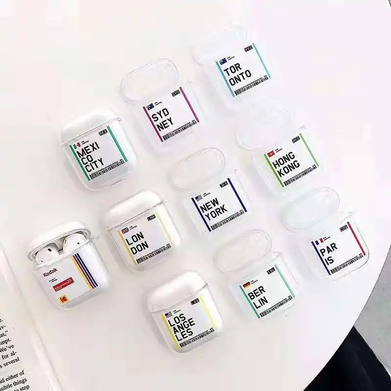 В римском стиле Дубай авиа билеты Беспроводной наушники чехол для Apple AirPods 2