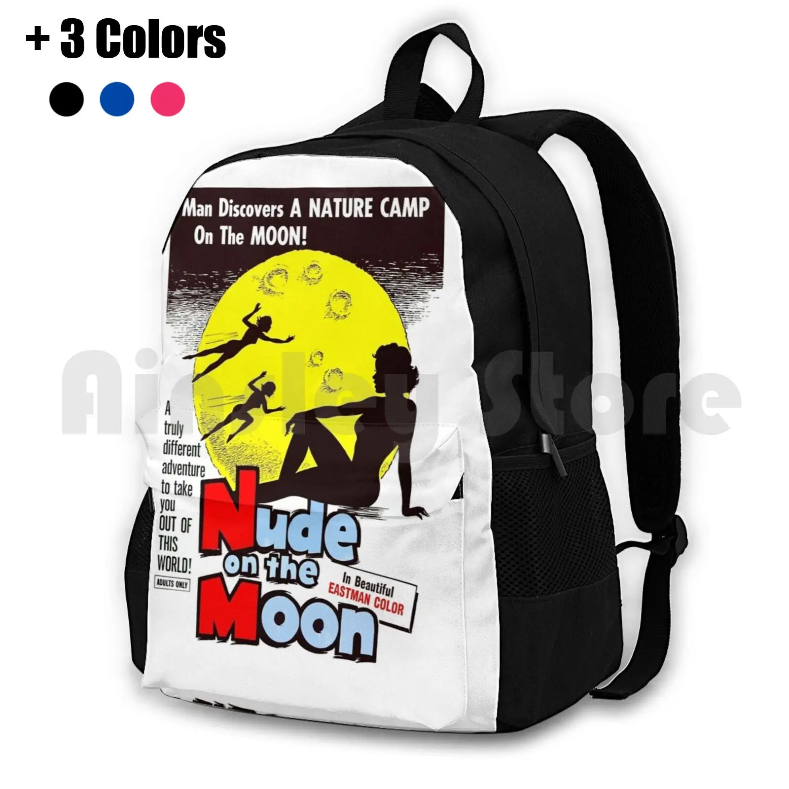 

On The Moon Outdoor Hiking Backpack Riding Climbing Sports Bag Vintage Movie Cinema Vintage Vintage Movies Retro Retro Movies