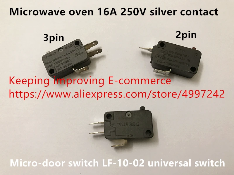 Оригинальный новый 100% микроволновая печь 16A 250V 2pin 3 Pin серебряный контакт