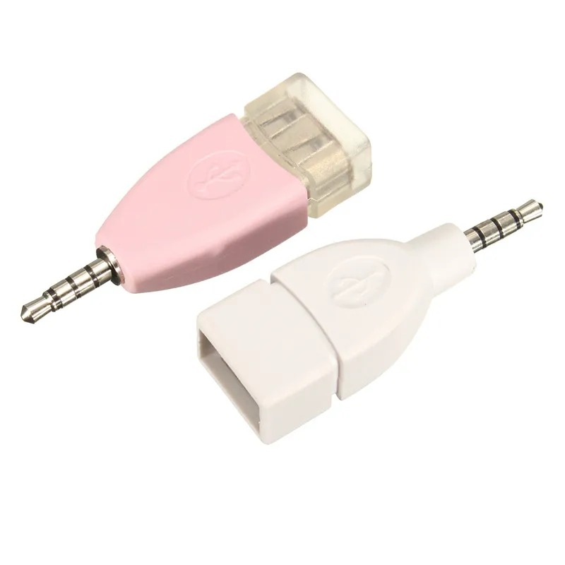 Universal 3.5mm AUX Jack Audio Plug To USB 2.0mm Converter Aux Cable Cord For Car MP3 Speaker U Disk Flash Drive Adapter | Автомобили и