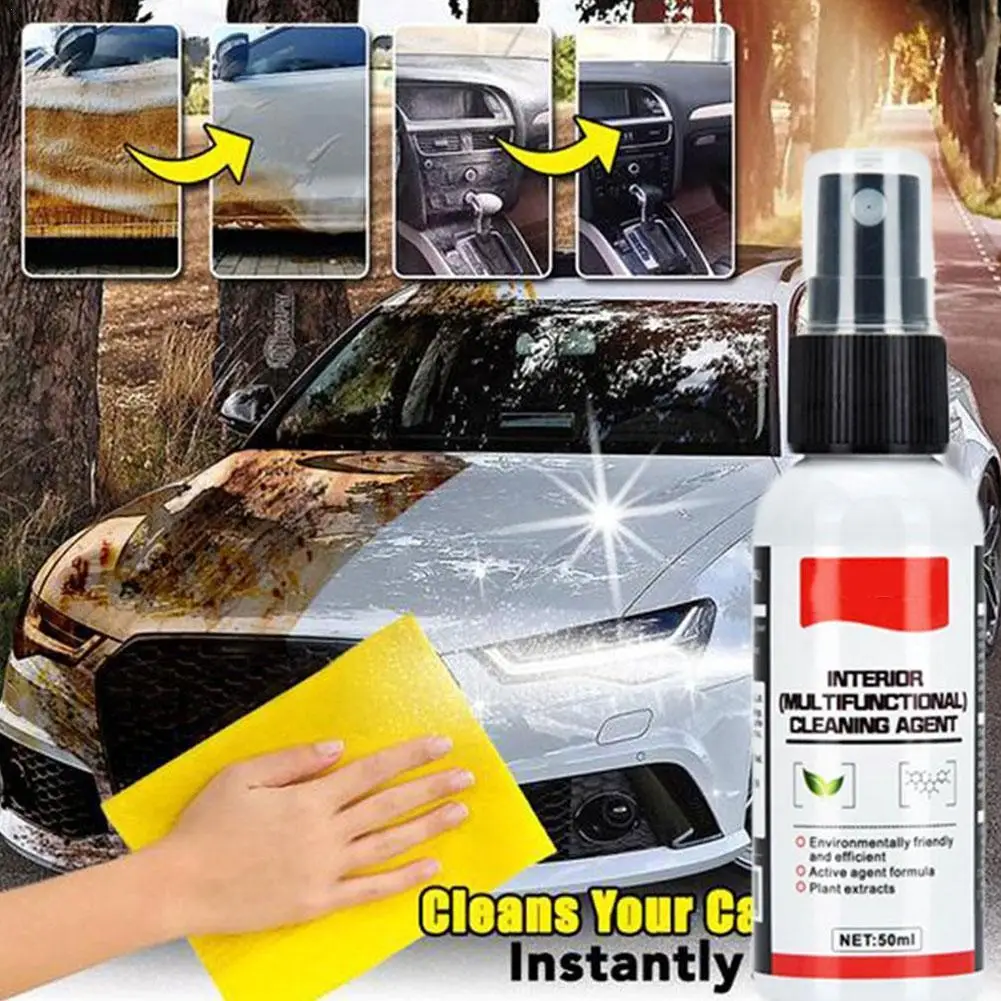 50 мл Многофункциональный Гидрофобный очиститель для интерьера кожи пена сухой