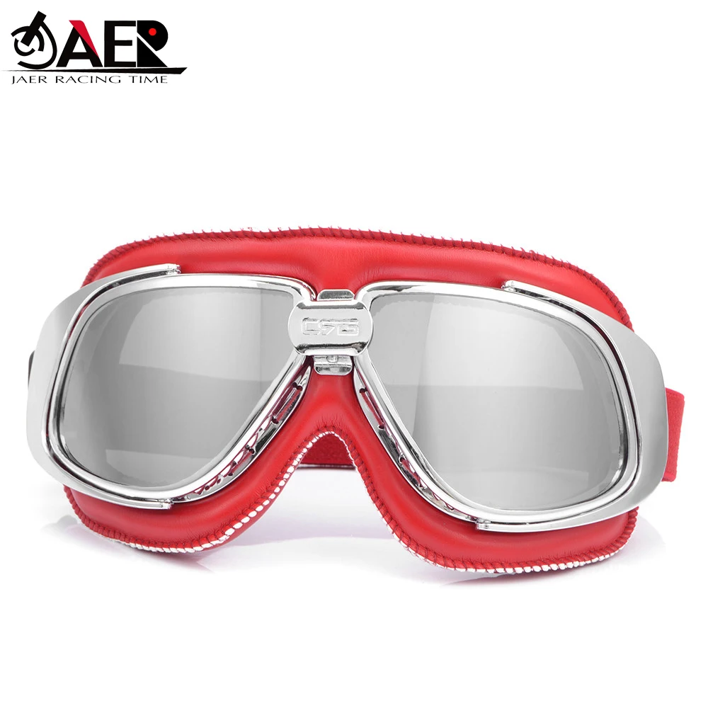 JAER мотоциклетные винтажные очки мотоцикл Скутер байкер для шлема пилот стимпанк