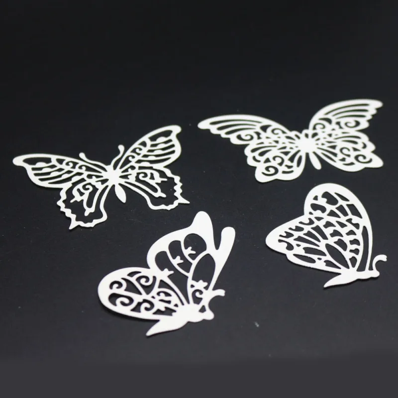 

Butterflies Metal Cutting Dies 4 Types Mold Animal Frames Scrapbook Paper Craft Knife Mould Blade Punch Stencil Stamps And Dies