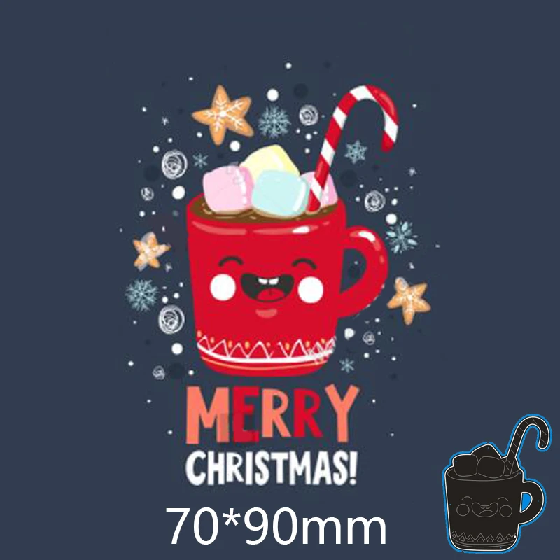 Металлические стальные рамки Вырубные штампы новинка чашка для напитков улыбка