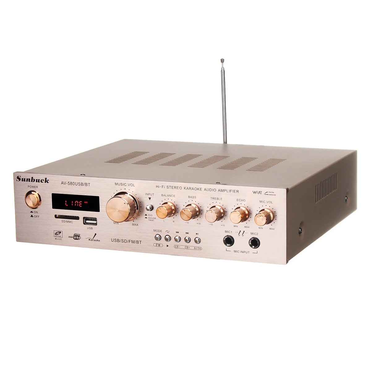 920 Вт 220 В 5CH bluetooth Hi-Fi Стерео AV объемный усилитель FM Караоке кинотеатр домашний кинотеатр усилители