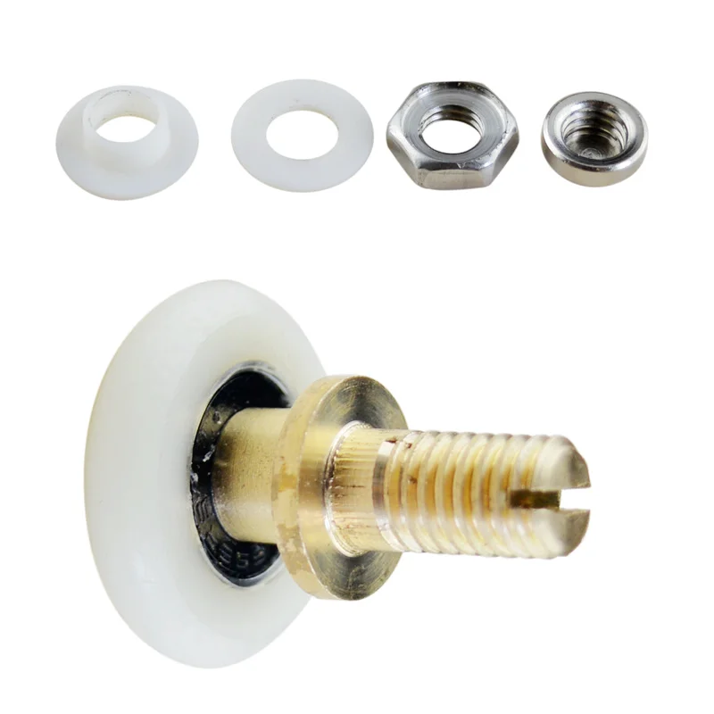 

Shower room 20/23/25/27mm OD pulley roller for sliding glass door wheels nylon roller copper wheel bathroom roller wheel