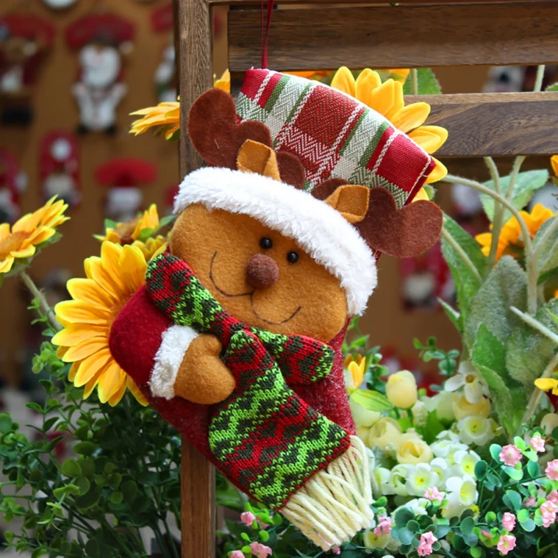 

new high quality Home Storage Christmas Deer Christmas Stocking Decoration Snowman Christmas Socks Gift Bag Christmas Socks