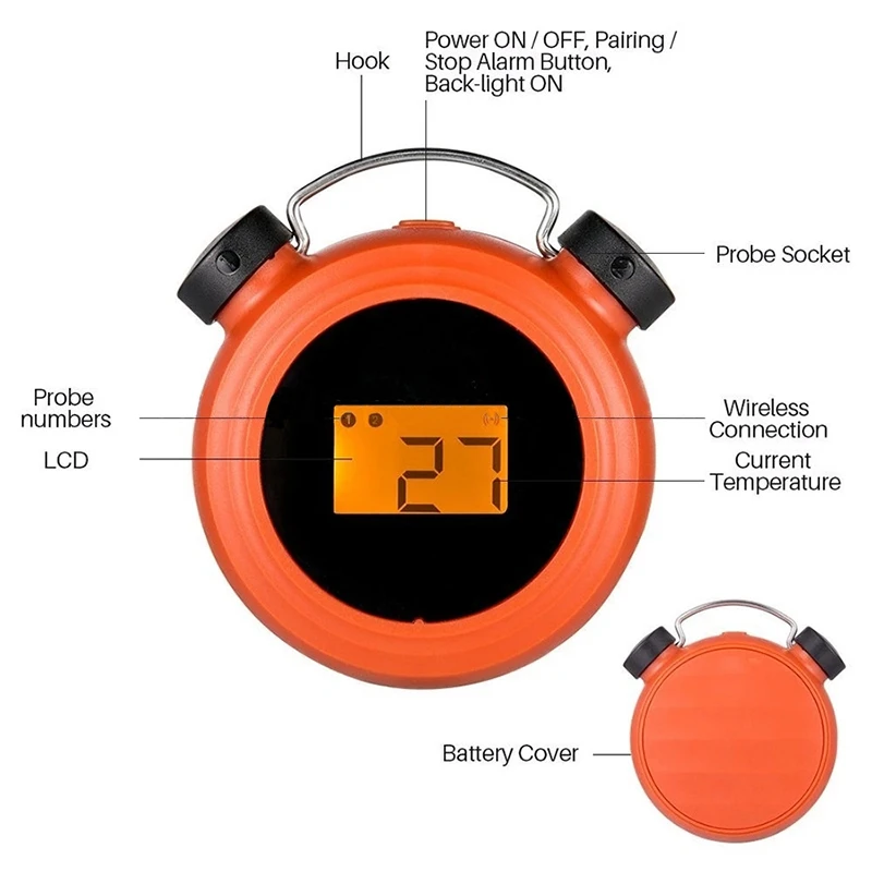 BBQ Thermometer Milk Water Kitchen Tool Wireless Remote Alert Bluetooth Digital Display Grill Food Barbecue Meat | Инструменты