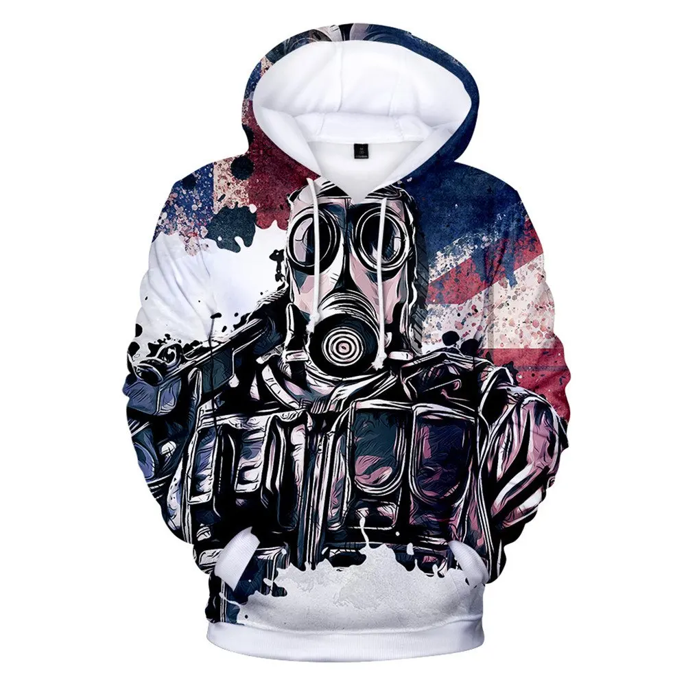 2020 Fashion Brand Men's Rainbow Six Siege Cosplay Game Hoodie Sweatshirt Tom Clancy's Clothing Jacket | Мужская одежда
