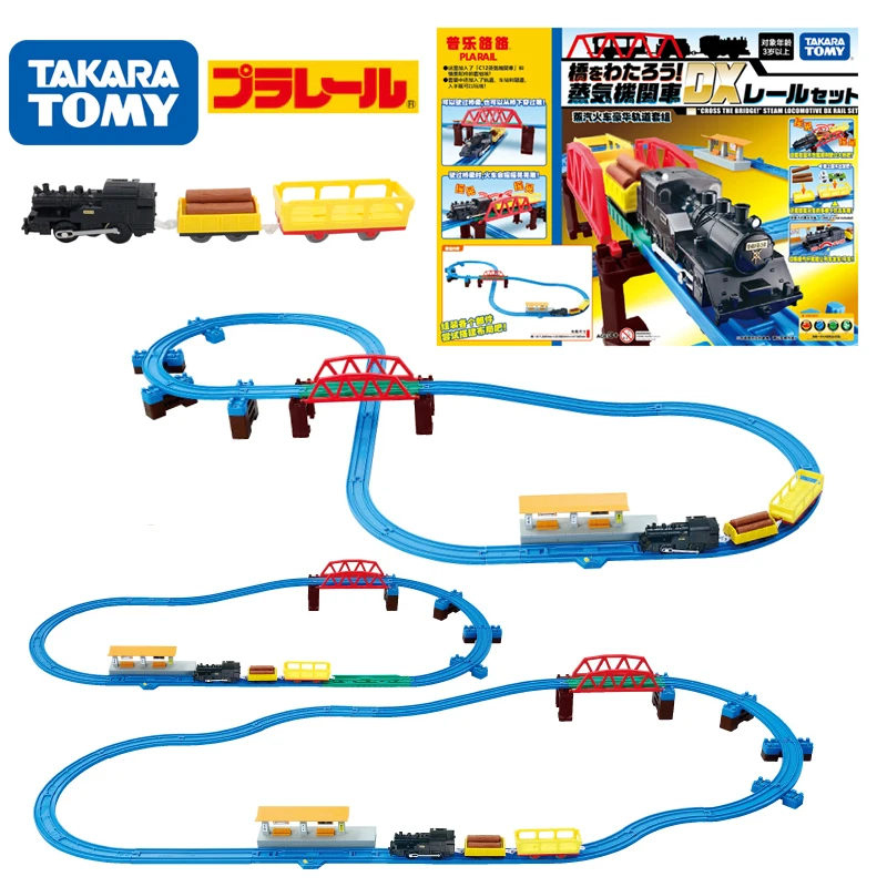 Takara Tomy Tomica железной дороги паровоз модель комплект забавные Развивающие детские