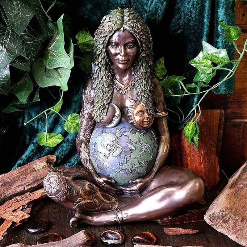 

Retro Mother Earth Gaia Statue Home and Outdoor Garden Landscaping Decorative