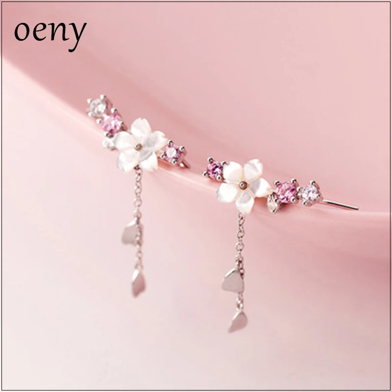 

Лидер продаж, модные медные розовые серьги-подвески в виде цветка вишни для девочек и студентов, романтичные милые серьги