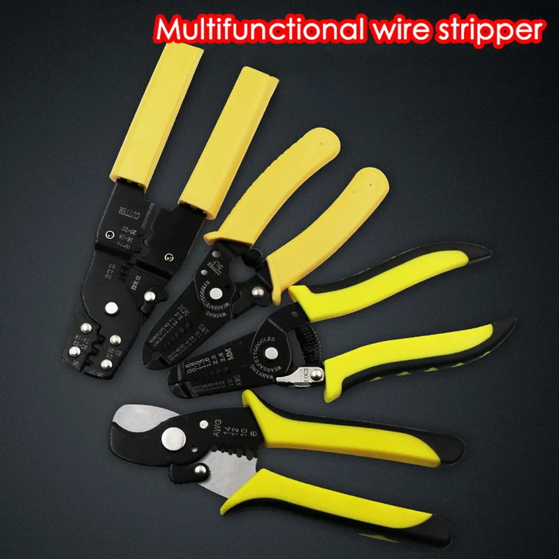 

Multifunction Wire Stripper Cable Breaker Manual Crimper Electrician Tools Wire Stripper Crimping Cutter Hand Tool Accessories