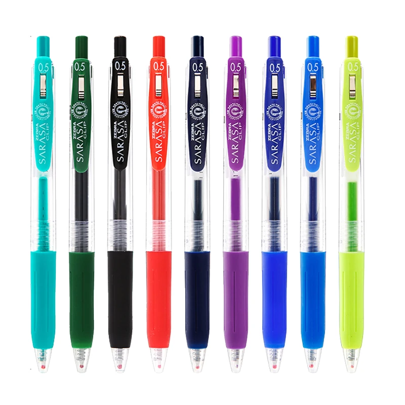 

Japan ZEBRA Zebra JJ15 color press type gel pen 0.5mm quick-drying signature pen hand account pen student supplies