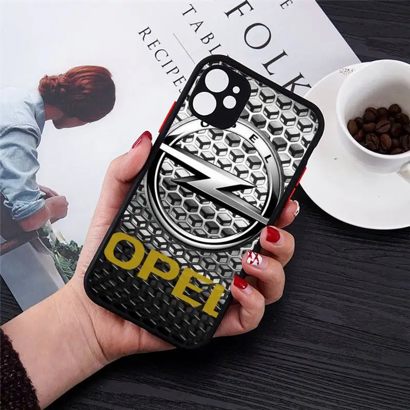 

New Opel Astra Car Phone Case Matte Transparent for iPhone 7 8 11 12 s mini pro X XS XR MAX Plus cover funda