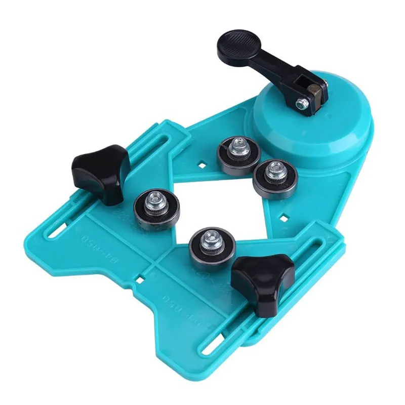 

4-80mm Adjustable Tile Punch Locator Drill Bit Hole Saw Guide Jig Fixture Vacuum Suction Base Sucker for Ceramic Glass Marble