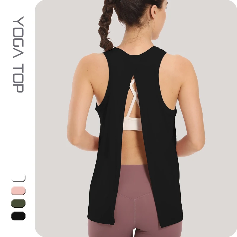 

Yoga Tops Women Slouchy Sports shirt Sleeveless Fashion Fitness Anti-sweat Clothes Women Gym Shirt Women Workout Top