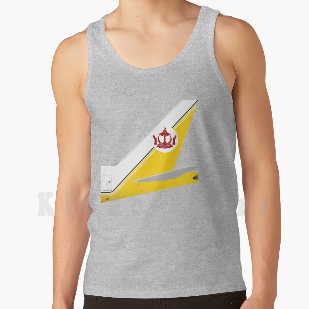

In Uniform - B777 - Royal Brunei tank tops vest 100% Cotton Royal Brunei Aviation Boeing 777