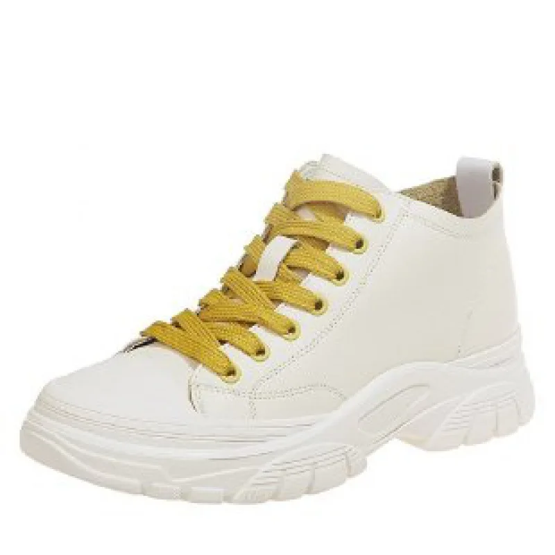 

High-top shoes women's autumn 2020 new arrivals thick-soled sports casual shoes Korean version of all-match whiteshoeswomentrend