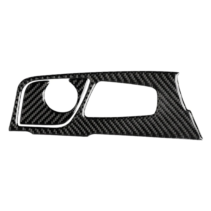 

Carbon Fiber Car Gear Shift Panel Base Trim Frame Cover Sticker For-BMW 5 Series G30 LHD Car Accessories