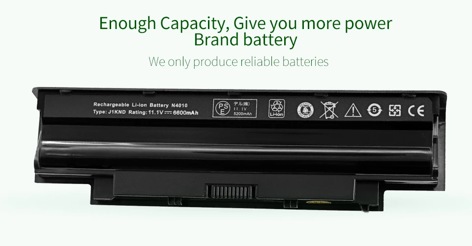 11,1 В 6 ячеек N5110 ноутбук Батарея для Dell inspiron 13R 14R 15R 17R M411R M501 N3010 N3110 N4010 N4010-148 N4010D-158 N4050