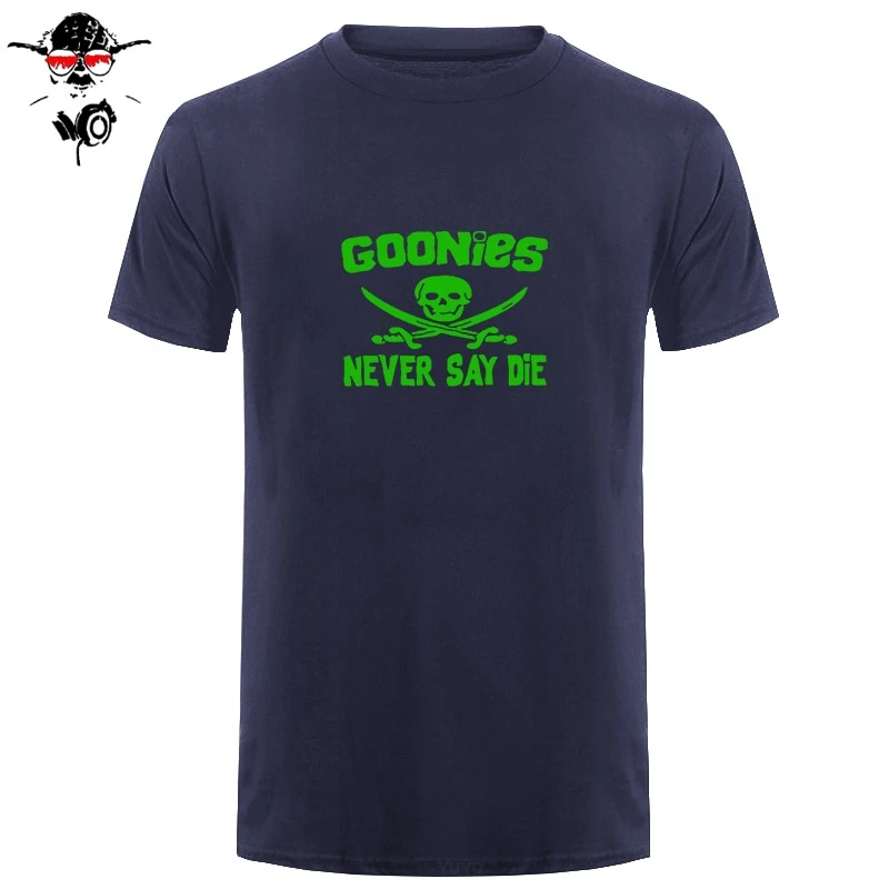 Мужская футболка с круглым вырезом GOONIES NEVER SAY хлопковая Повседневная в стиле