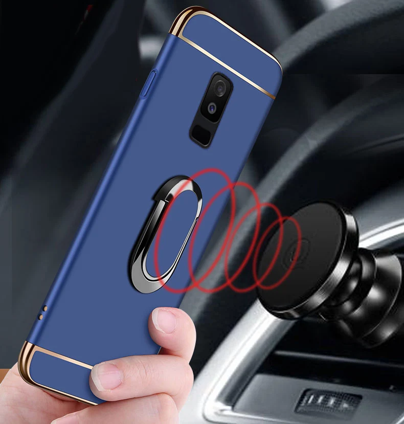 Чехол для телефона Samsung Galaxy A8 Star A9 star Lite Note 8 9 3 в 1 Жесткий автомобильный держатель