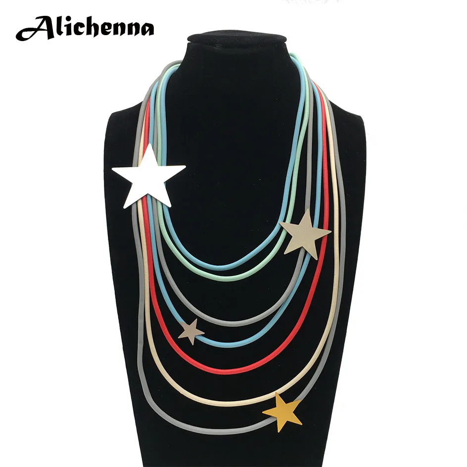 Пентаграмма украшения алюминиевое ювелирное ожерелье ручной работы DIY EP