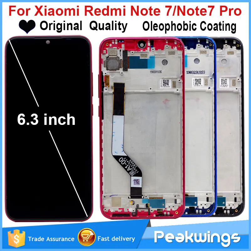 Качественный ЖК-дисплей AAA для Xiaomi Redmi Note 7 с рамкой Note7 Pro | Мобильные телефоны и