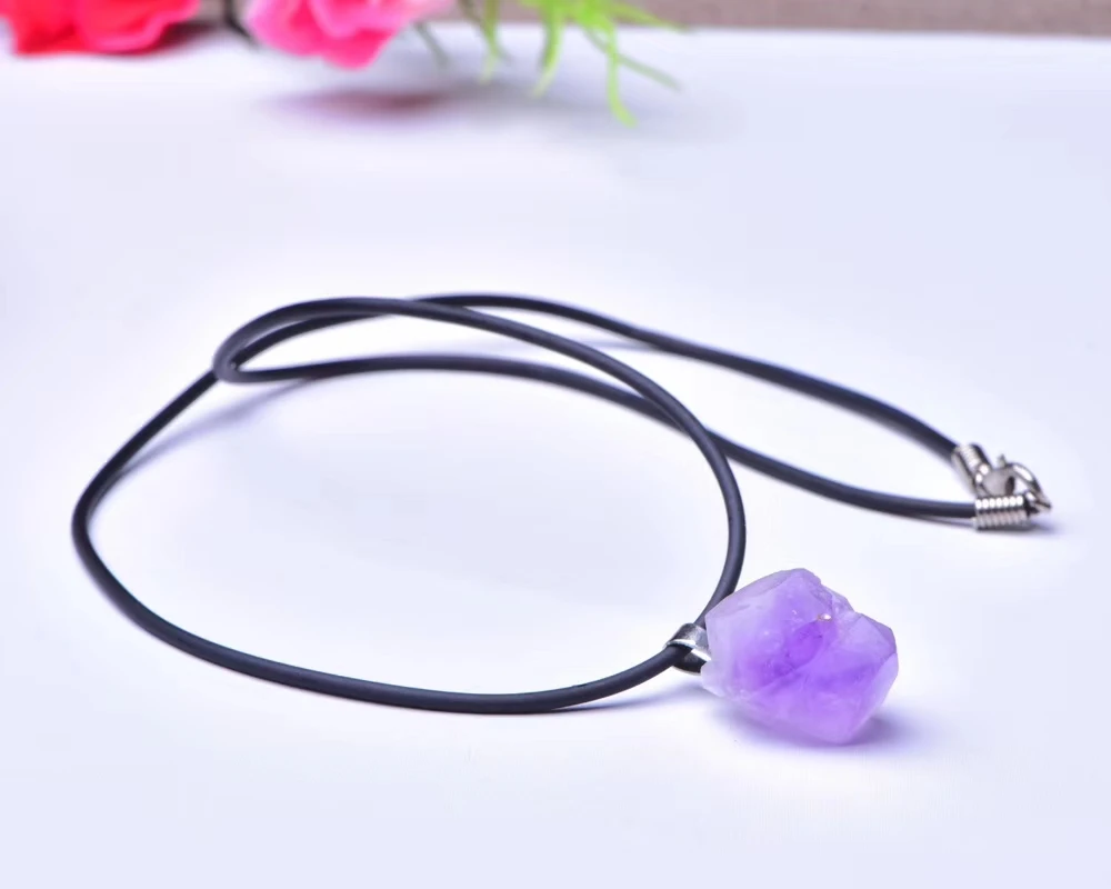 Новинка Подвеска из натурального лавандового аметиста кварца фиолетового