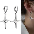 Серьги-гвоздики с крестом из циркония для женщин 2021 модные серьги в Корейском стиле для мужчин готические роскошные украшения оптовая продажа