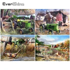 EverShine полная Алмазная вышивка, пейзаж, алмазная живопись, ферма 5D, сделай сам, трактор, мозаика стразы, Украшение стен