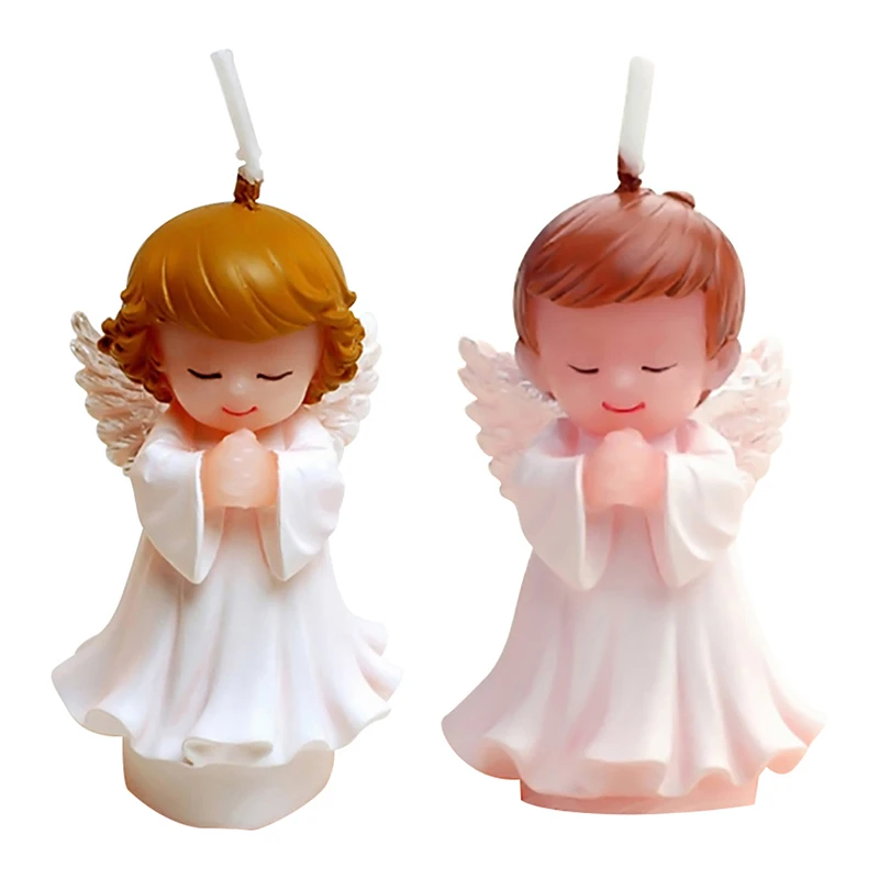 Свадебные сувениры и подарки для гостей детский душ день рождения Ангел свечи