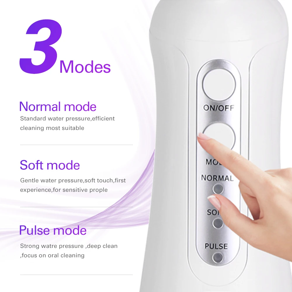 Azdent новые Ирригатор для полости рта USB Перезаряжаемые водяной Флоссер переносная
