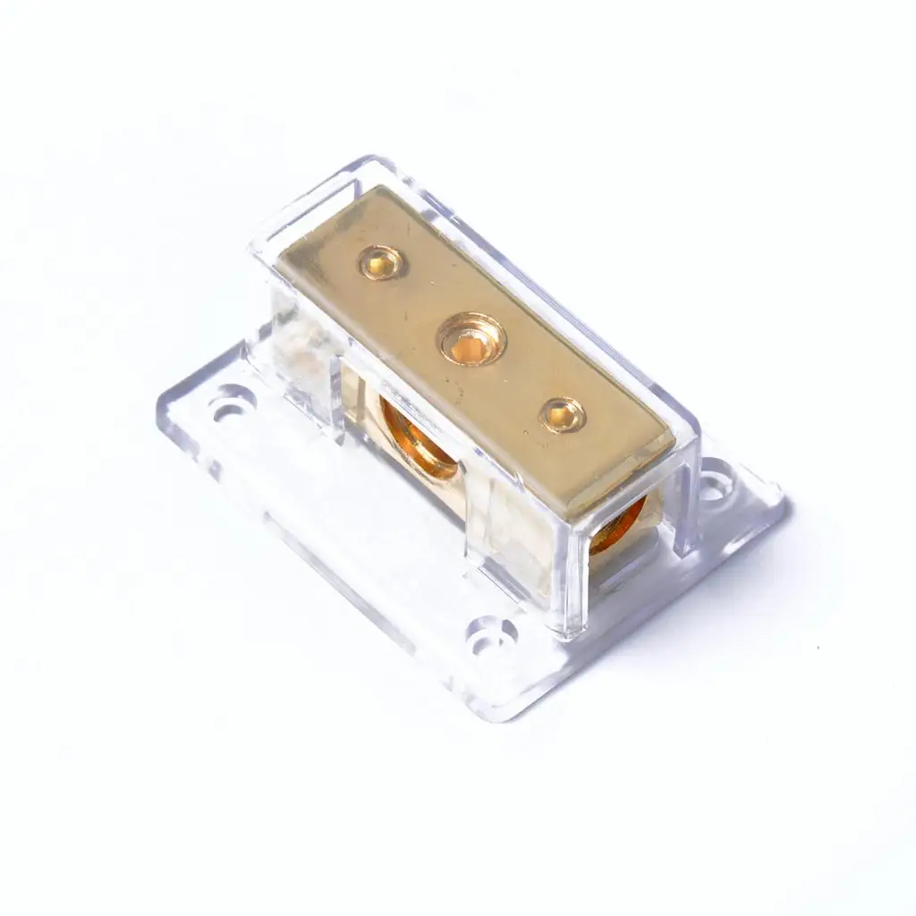 0/1 In 4 Out Gauge 2-Ways автомобильный аудио стерео усилитель питания/наземный Кабель распределительный блок