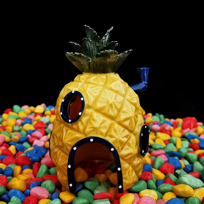 

Искусственная рыба, скрытый дом, Мультяшные фигурки, дом, аквариумное растение, аквариумный дом, Ландшафтные украшения для океана