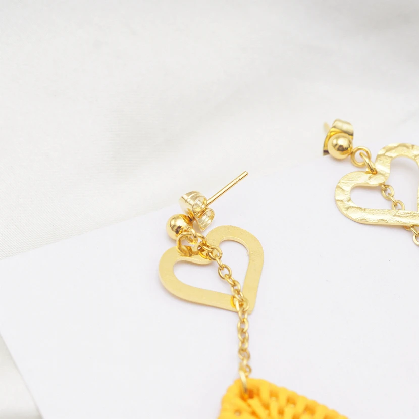 Треугольное подвесное сердечко серьги ювелирные изделия для женщин brincos aretes de mujer