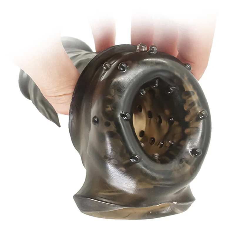 Силиконовое сексуальное мужское кольцо на воротник с задержкой времени для