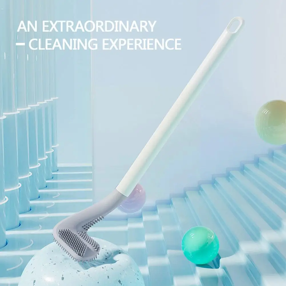 

Golf Brush Toilet Brush No Dead Ends Household Brush Squatting Long Wall Handle Hanging Cleaning Toilet Toilet D7v2