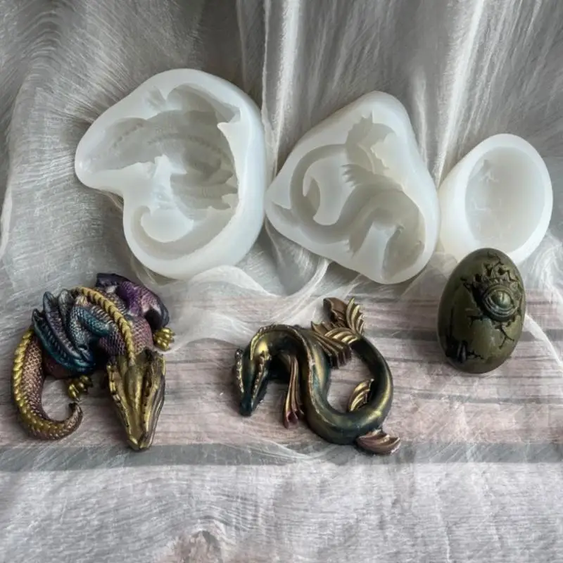

Dragon Egg Modeling Silicone Mold Soft Pottery Clay Craft Silicone Desktop Decor