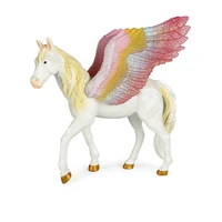 new simulation animal model western mythology legend color pegasus unicorn plastic solid pvc action figure kids collect toy gift