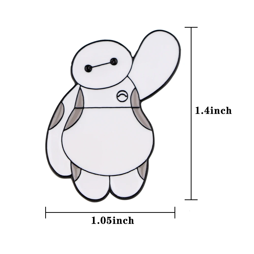 LT1198 аксессуары для аниме броши булавка милые вещи Baymax эмалевые значки на рюкзак