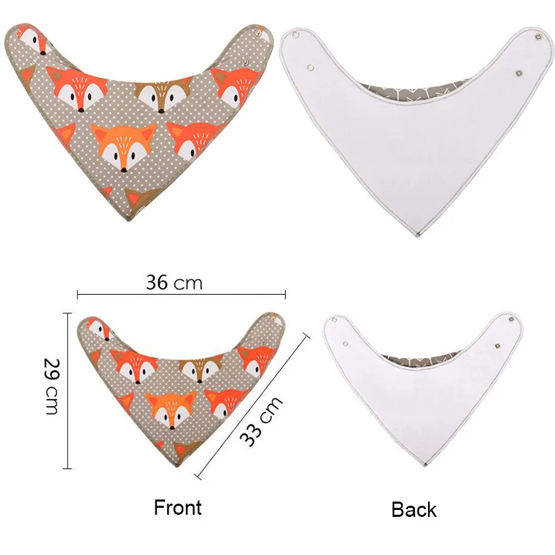 4Pcs/Lot New Baby Bibs Bandana Infant Burp Cloths Print Baberos Bebes Absorbent Soft Towel For Boys Girls Accessories | Мать и ребенок