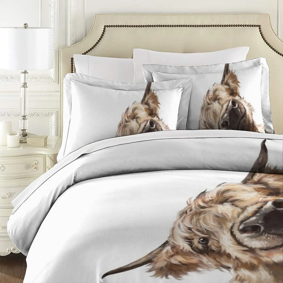 Коровья постельное белье Sneaky Highland Комплект постельного белья пододеяльник для