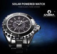 new luxury brand watches men fashion classic sport mens solar wrist ceramic watch waterproof 100m casima6907