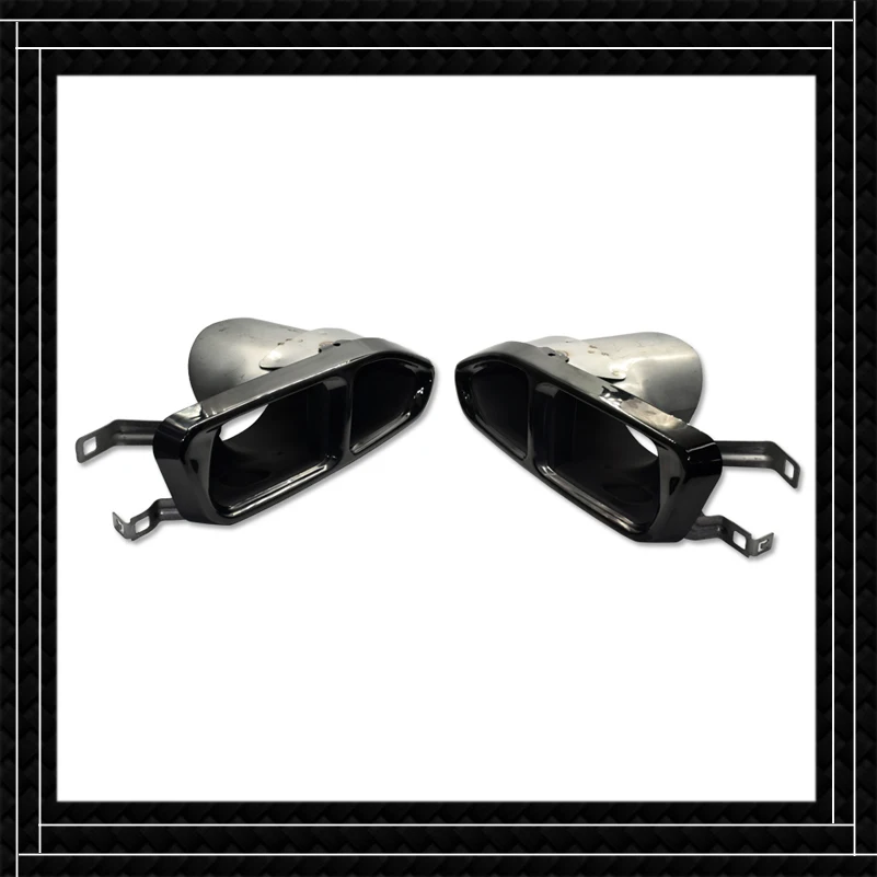 

One Pair Car Rear Diffuser Muffler Tailpipe For B-MW G11 G12 760li 740li 2018 Update To 760 Exhaust Tip Car Accessories