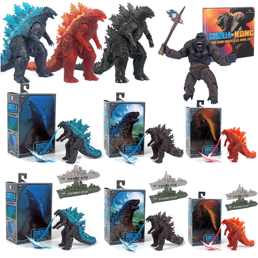 26 см Bandai Tomahawk Furious King Kong 9 типов/стилей Godzilla Jet Atomic Beam экшн-игрушка подвижная модель