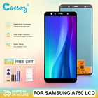 ЖК-дисплей с сенсорным экраном и дигитайзером в сборе для Samsung Galaxy A750 A7 2018, дисплей A750F с рамкой, оптовая продажа